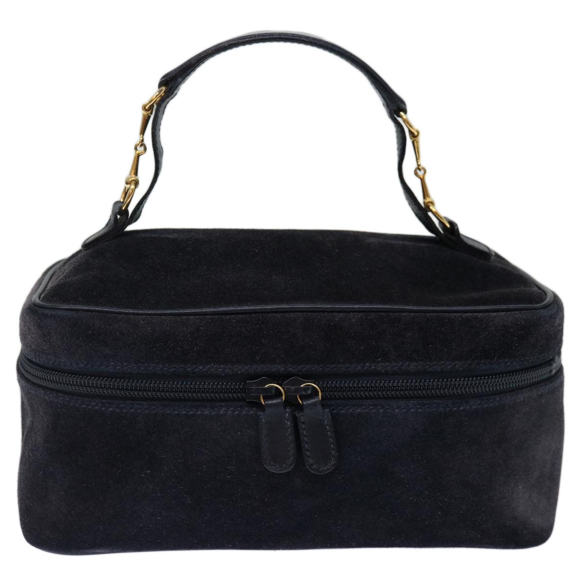 Gucci Vanity Navy Suede Handbag (Pre-Owned) Size ONE SIZE - 1 Thumbnail