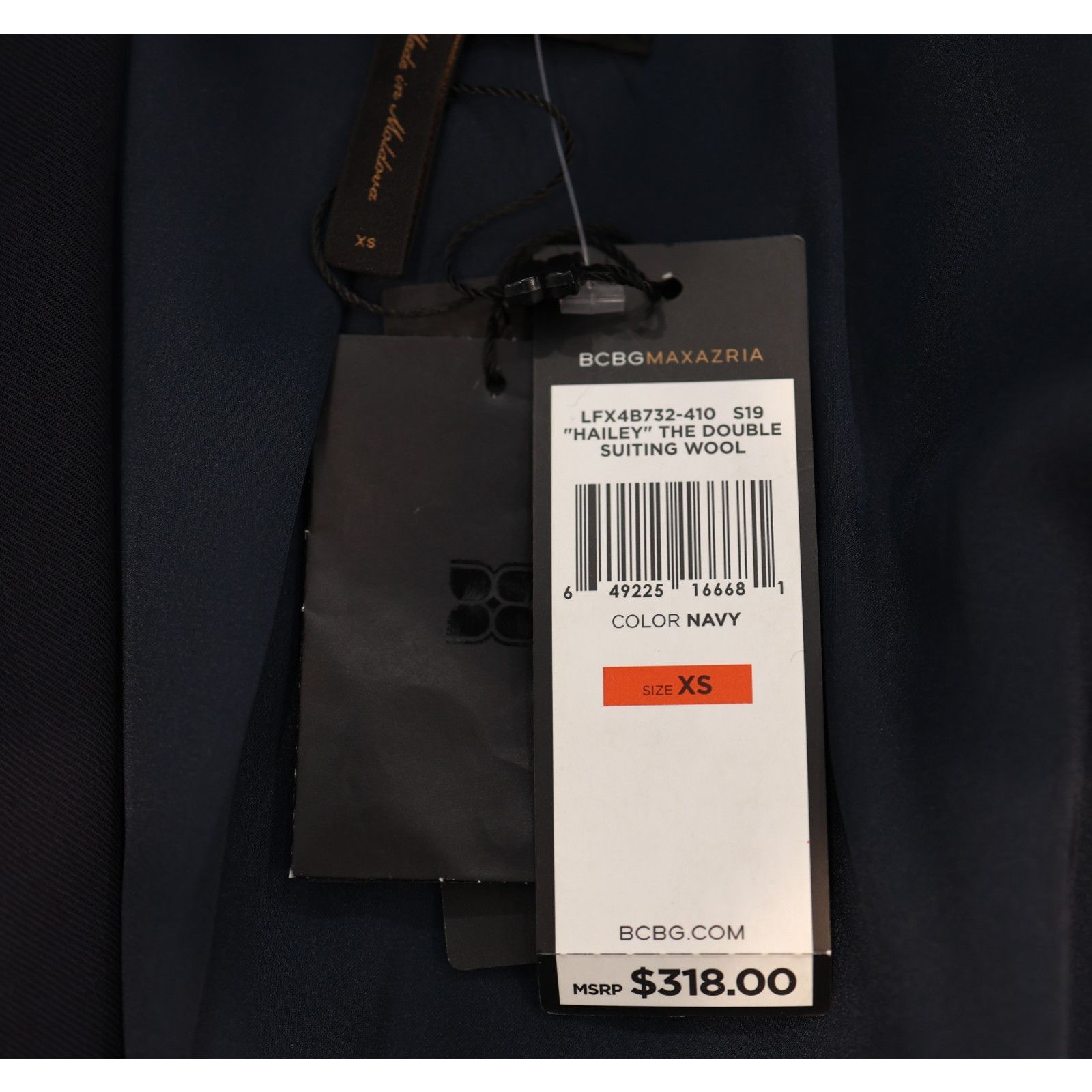Bcbgmaxazria NWT BCBG MAXAZRIA Double Breasted Gold Buttons Blazer Sz XS Size XS / US 0-2 / IT 36-38 - 7 Thumbnail