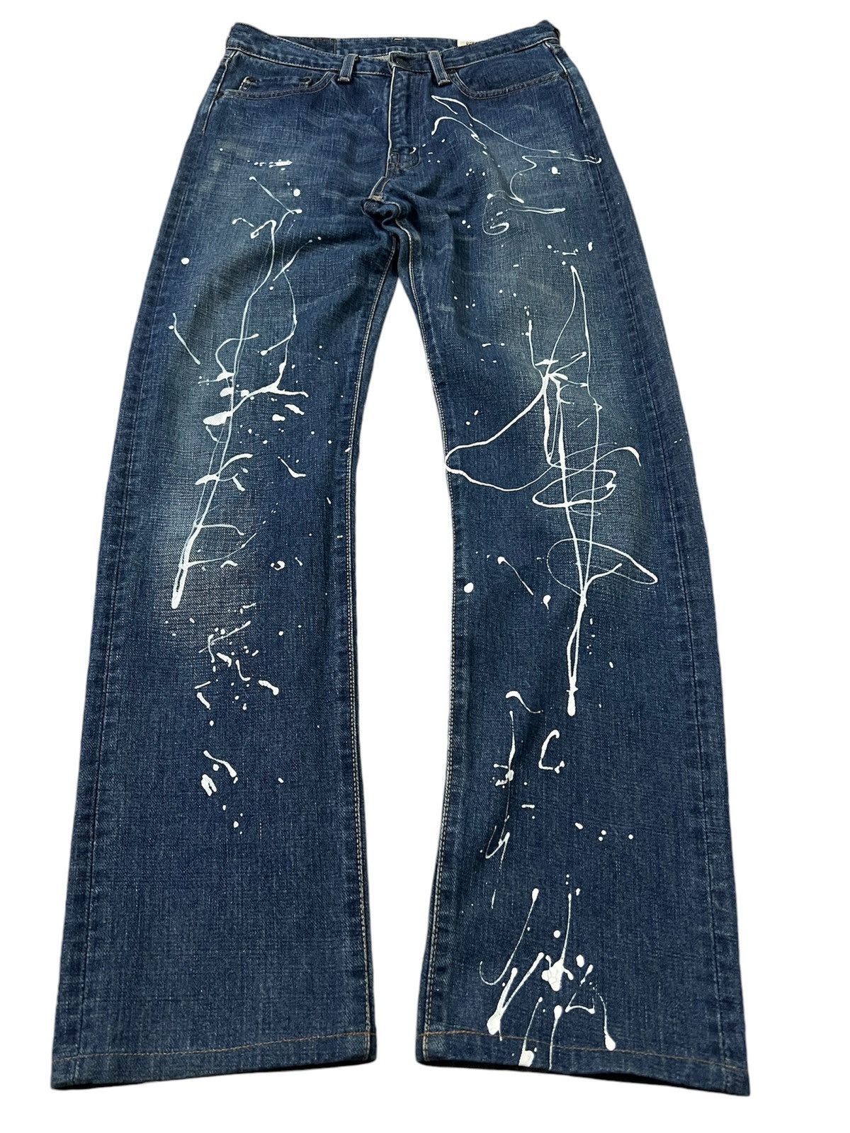 Big John × If Six Was Nine × Japanese Brand 💥RARE💥VINTAGE BIG JOHN SPLATTER / PAINTER JEANS JAPAN Size US 28 / EU 44 - 1 Thumbnail