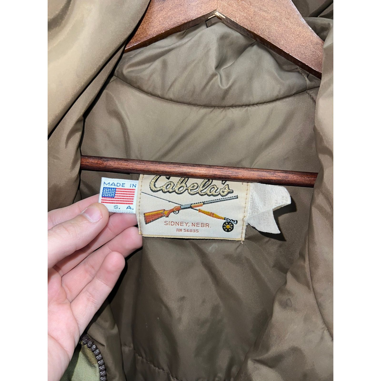Vintage Vintage Cabelas Duck Camo Jacket Hooded Hunting Cabela's M Size US M / EU 48-50 / 2 - 9 Thumbnail