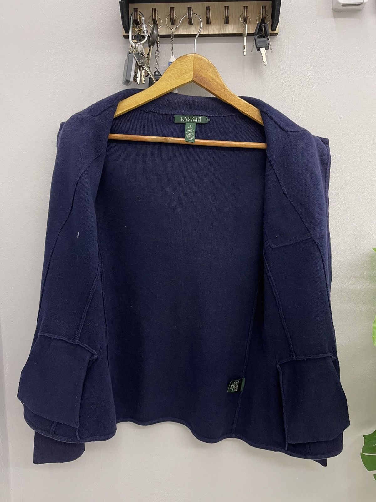 Polo Ralph Lauren Ralph Lauren Navy Knit Crest Blazer - Gold Bullion Patch Size S / US 4 / IT 40 - 9 Thumbnail