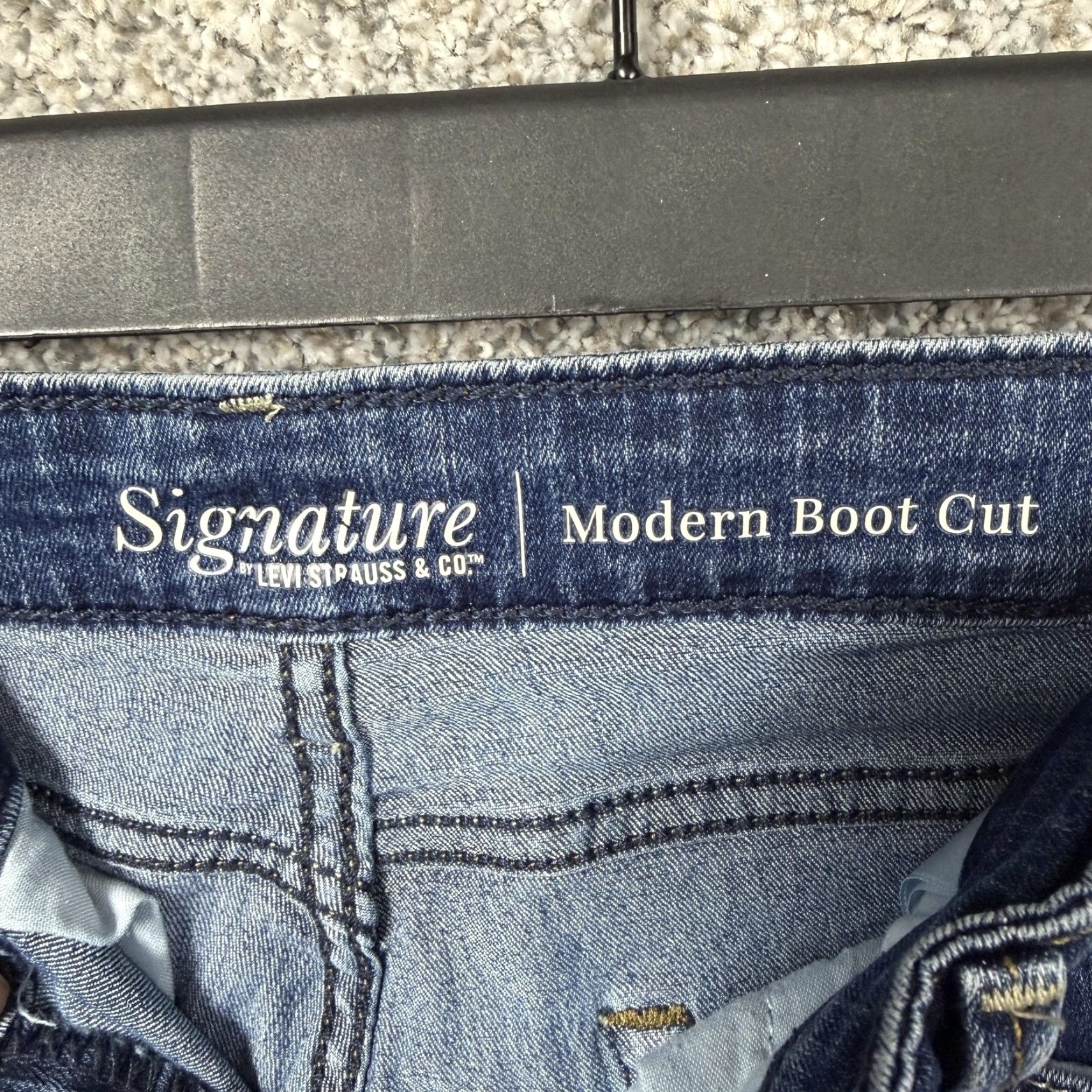 Vintage Signature Levi's Modern Bootcut Jeans Womens 10S Bootcut Denim Blue Medium 30x27 5-Pocket Stretch Jeans Womens Size 32" / US 10 / IT 46 - 7 Thumbnail