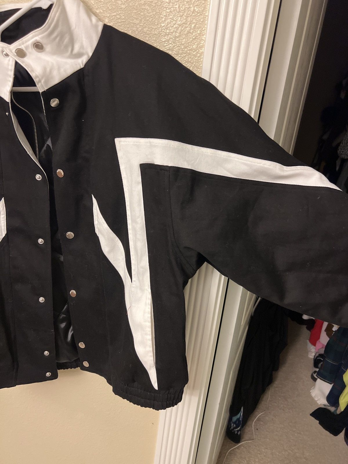 Streetwear Black Star Denim Bomber Jacket Size US XL / EU 56 / 4 - 5 Thumbnail