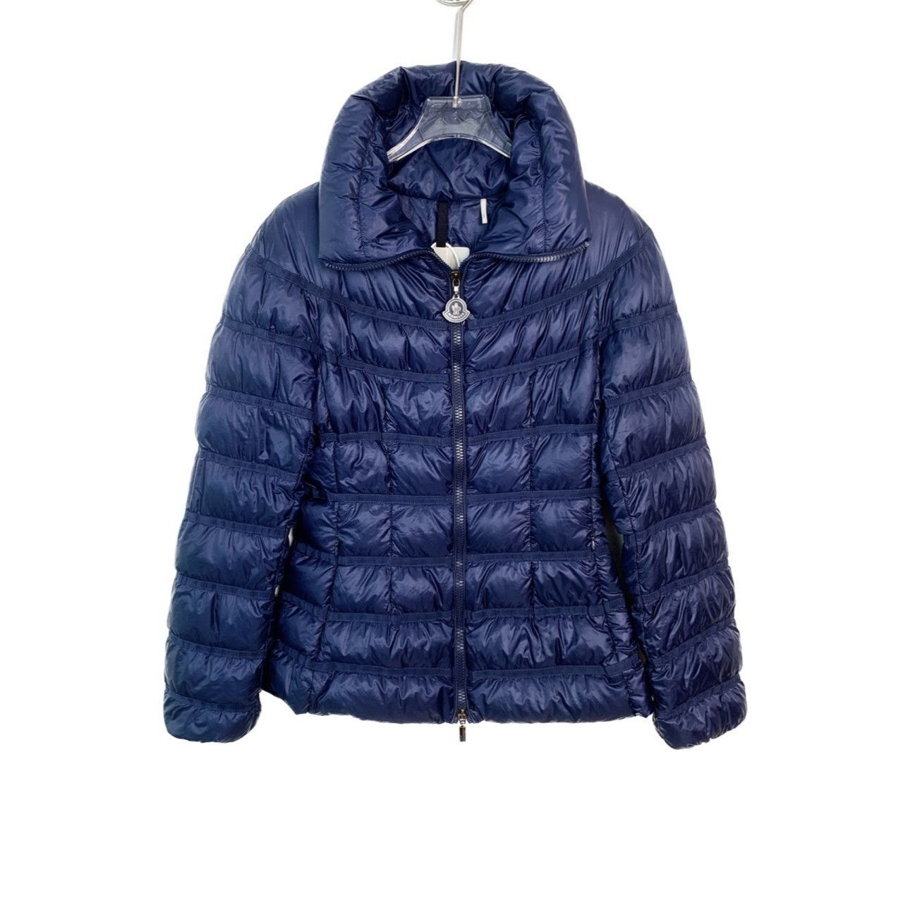 Moncler Moncler Womens Navy Blue Quilted Down Jacket With Stand Coll Size XS / US 0-2 / IT 36-38 - 1 Thumbnail