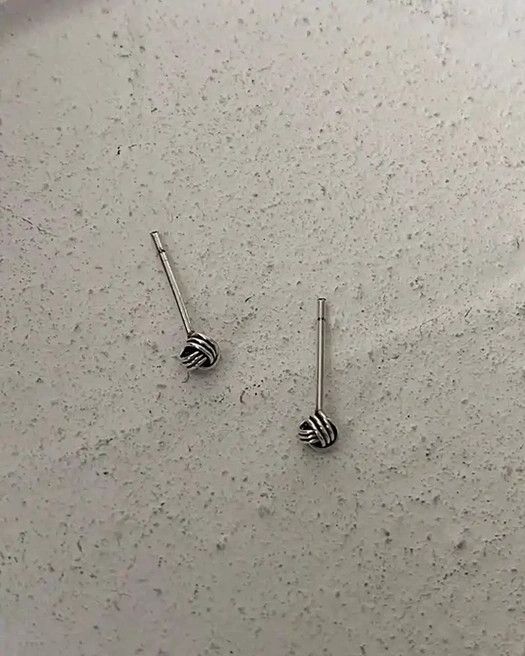 Jewelry × Vintage 925 silver retro punk earrings Size ONE SIZE - 3 Thumbnail