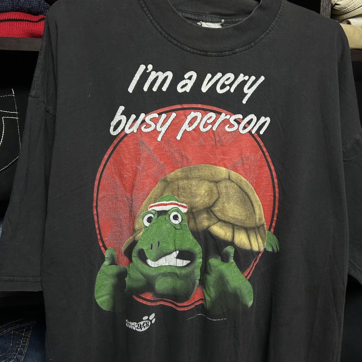 Cartoon Network Vintage Frank The Tortoise Creature Comforts 1991 cartoon te Size US XL / EU 56 / 4 - 2 Thumbnail