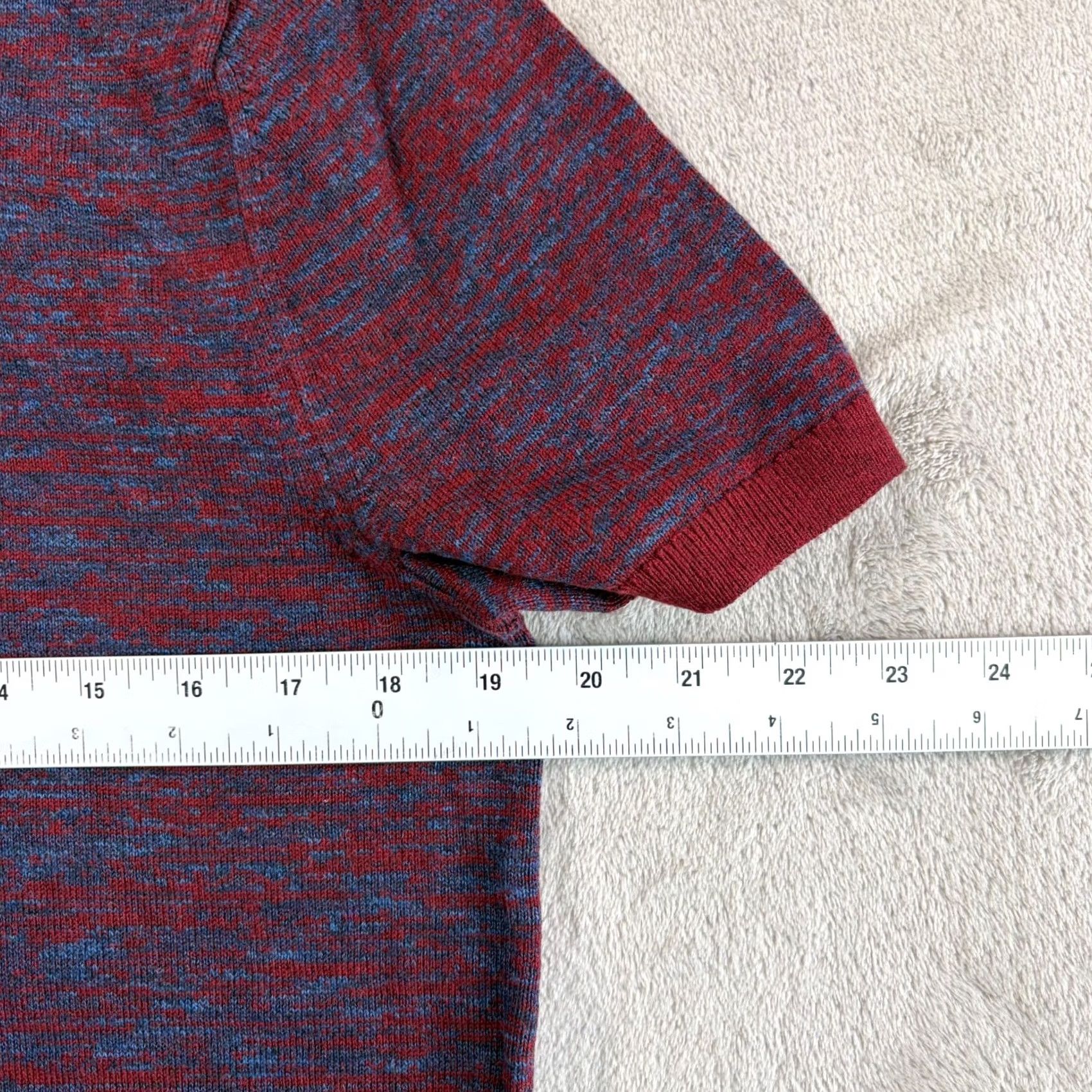 Banana Republic Banana Republic Marl Sweater Polo Shirt Men Medium Multi Supima Cotton SS NWT Size US M / EU 48-50 / 2 - 6 Thumbnail
