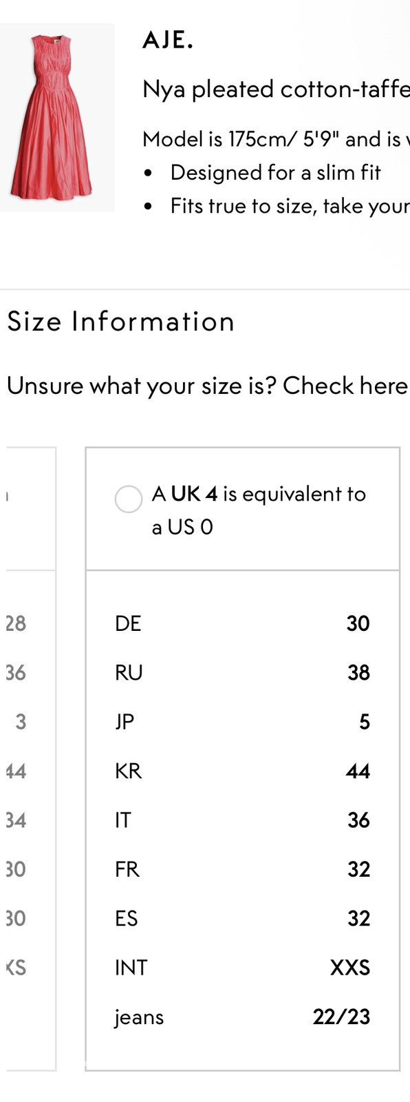 Aje AJE Nya pleated cotton-taffeta midi dress Bubblegum UK 4 Size XS / US 0-2 / IT 36-38 - 7 Thumbnail