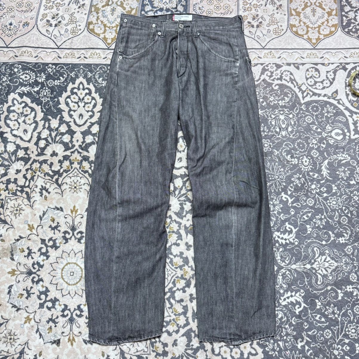 Levi's Vintage Levis Engineered Black Denim Baggy Jeans Size US 32 / EU 48 - 3 Thumbnail