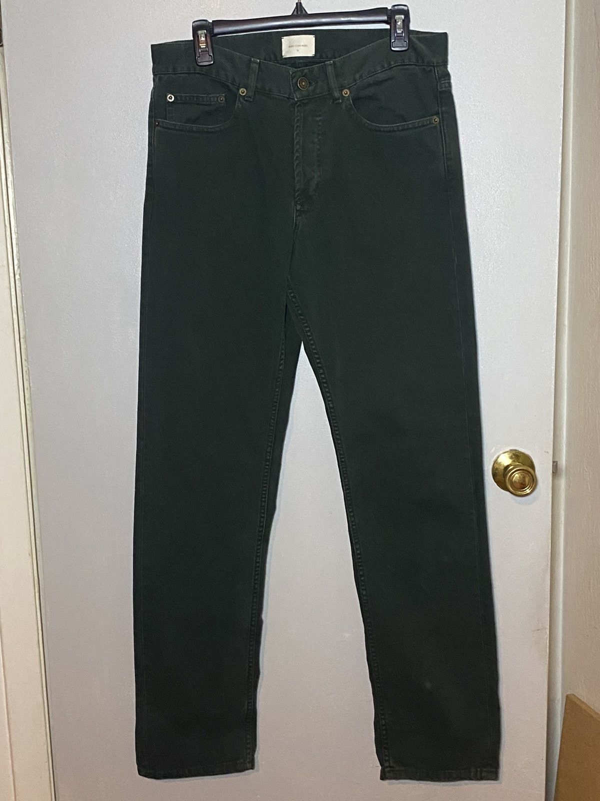 image of Aime Leon Dore Green Straight Fit Denim, Men's (Size 32)
