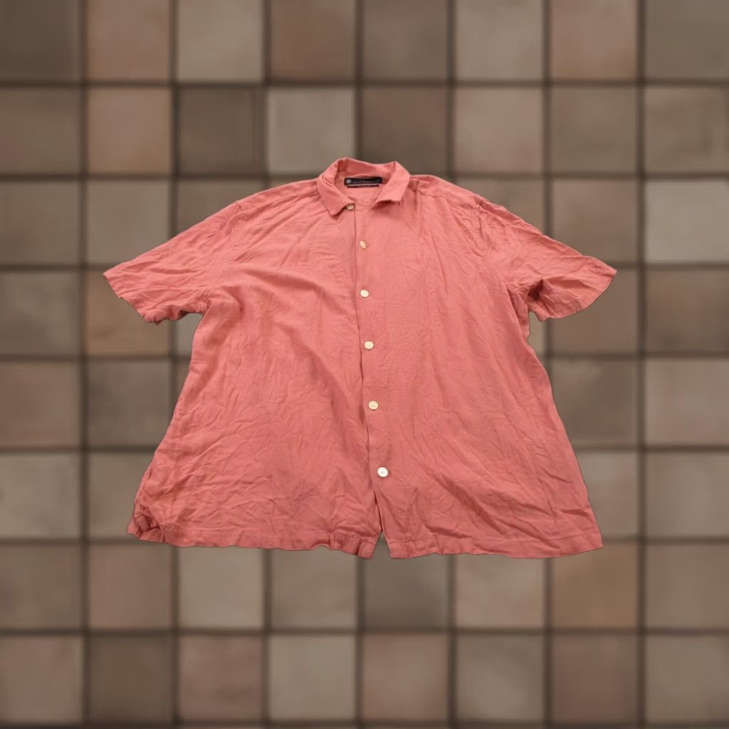 Allsaints All Saints Shirt Mens L Pink Viscose Polo Golf Casual Preppy Size US L / EU 52-54 / 3 - 1 Thumbnail