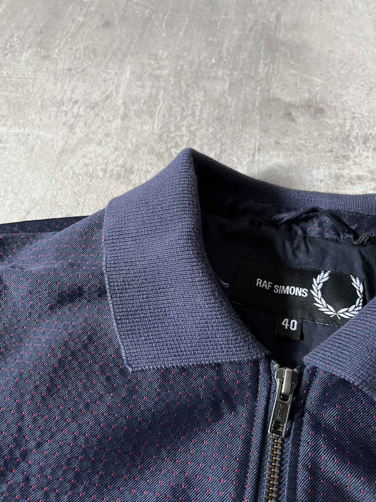Fred Perry × Raf Simons Raf Simons X Fred Perry light bomber jacket navy Size US M / EU 48-50 / 2 - 8 Thumbnail