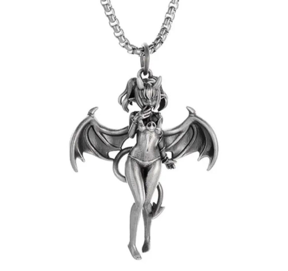 Jewelry Demon Girl Necklace Punk Chain Size ONE SIZE - 2 Thumbnail