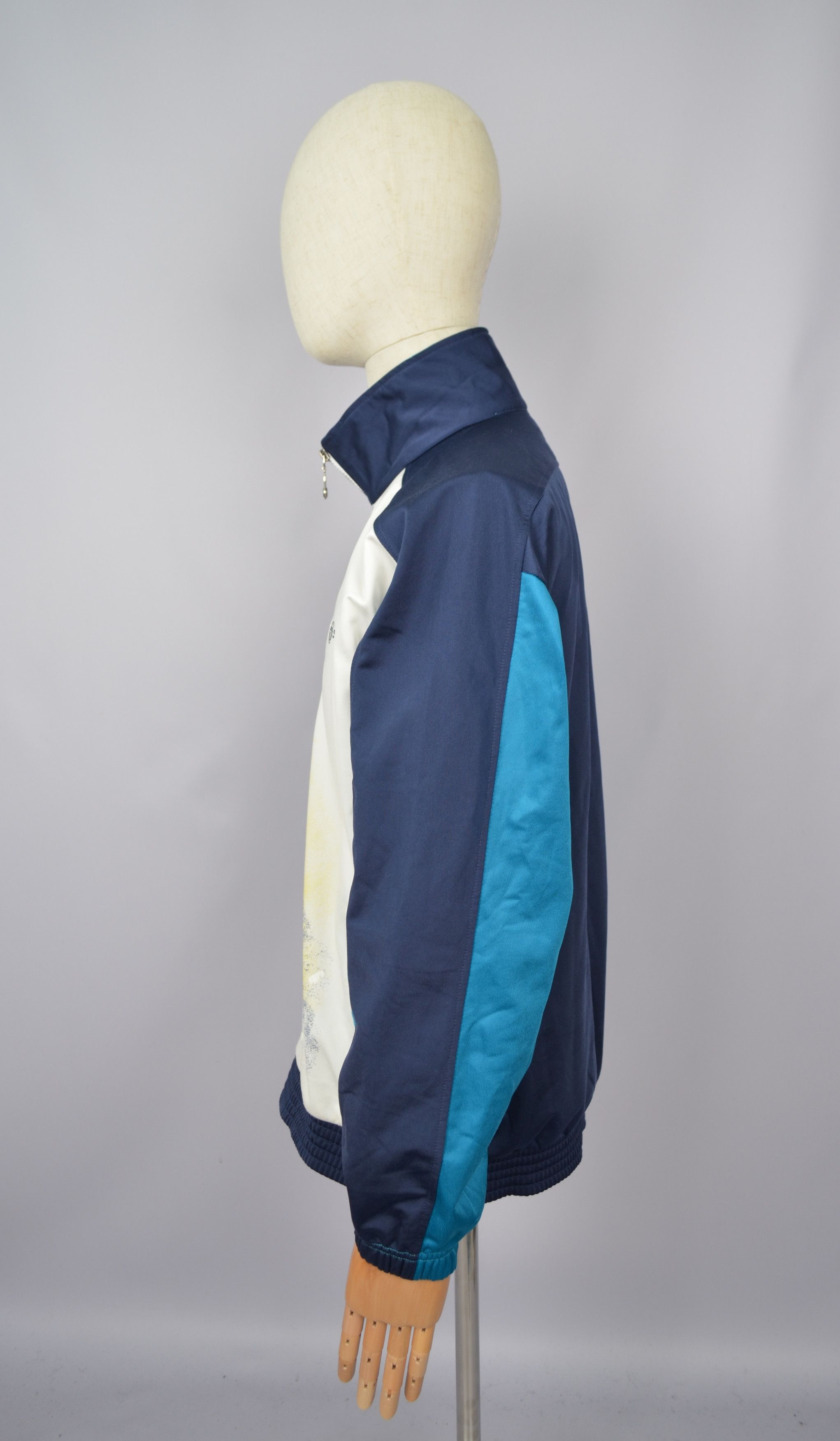 Designer × Sergio Tacchini × Vintage Sergio Tacchini Track Top Jacket Full Zip Size L Vintage 90s Size US L / EU 52-54 / 3 - 8 Thumbnail