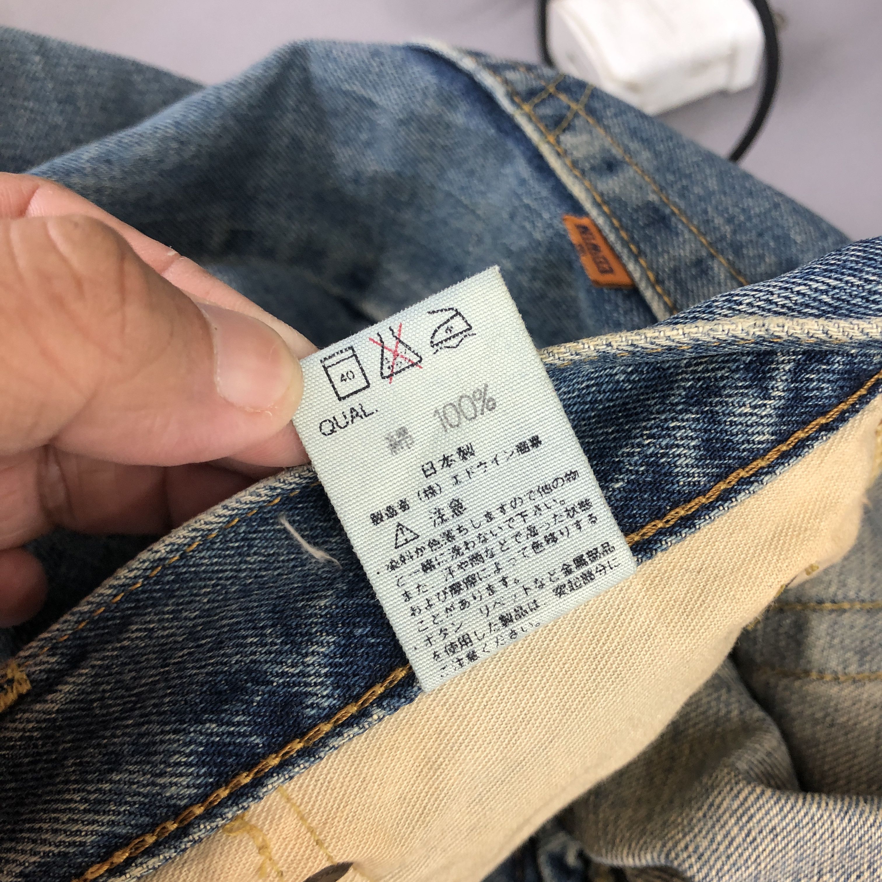 Japanese Brand Vintage Y2K Japanese Selvedge Jeans Stone Wash Redline Denim Size 28" / US 6 / IT 42 - 9 Thumbnail