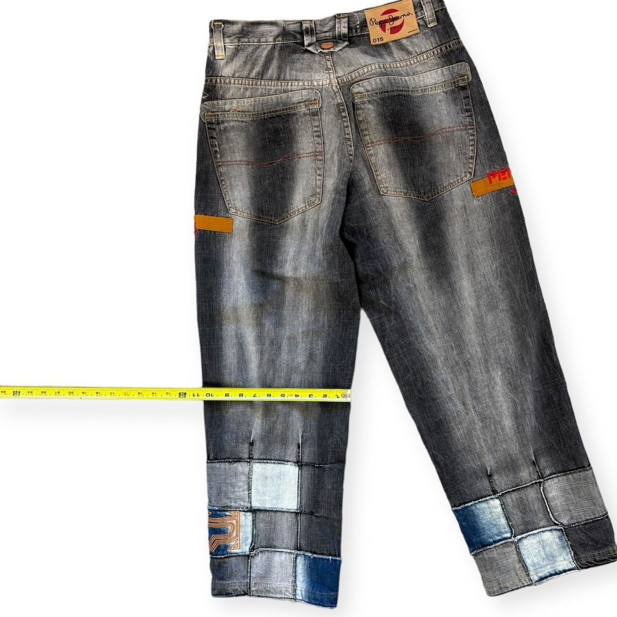 Pepe Jeans × Vintage Rare distressed patchwork amazing up jeans Size US 32 / EU 48 - 9 Thumbnail