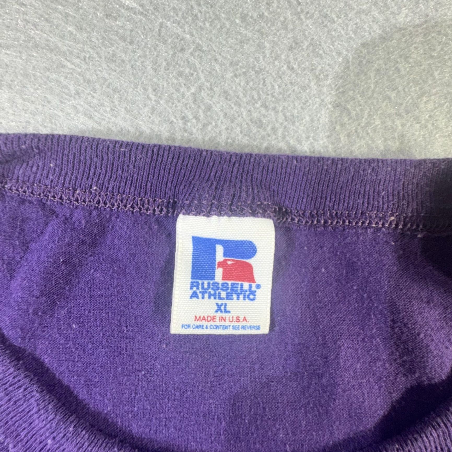 Russell Athletic VINTAGE Russell Athletic Shirt Mens XL Purple Grassroots Homeschoolers Sleeveless USA 90s Crew Neck Graphic Print Size US XL / EU 56 / 4 - 6 Thumbnail