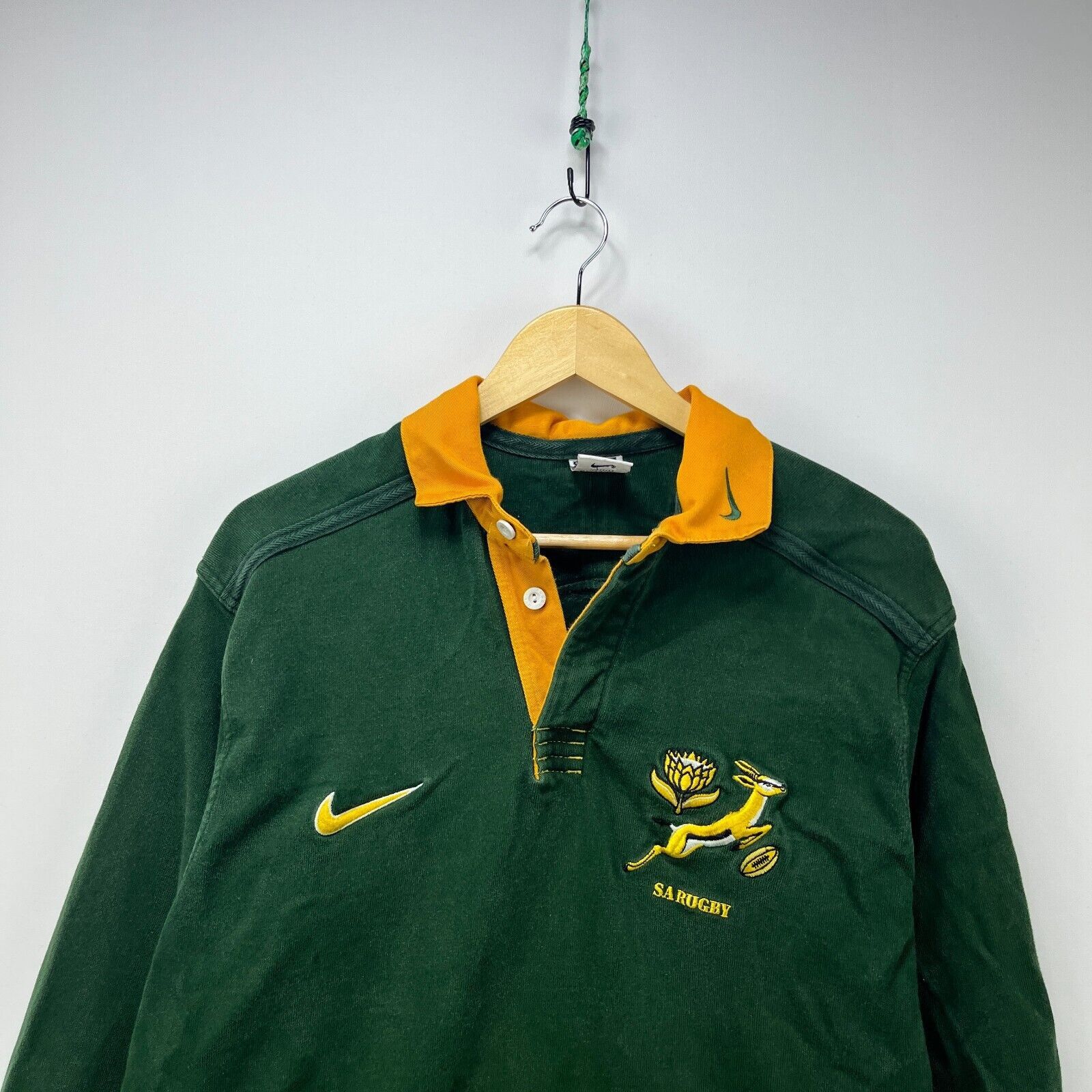 Nike × Vintage Vintage 90s Nike South Africa Springboks Rugby Jersey XL Size US XL / EU 56 / 4 - 2 Thumbnail