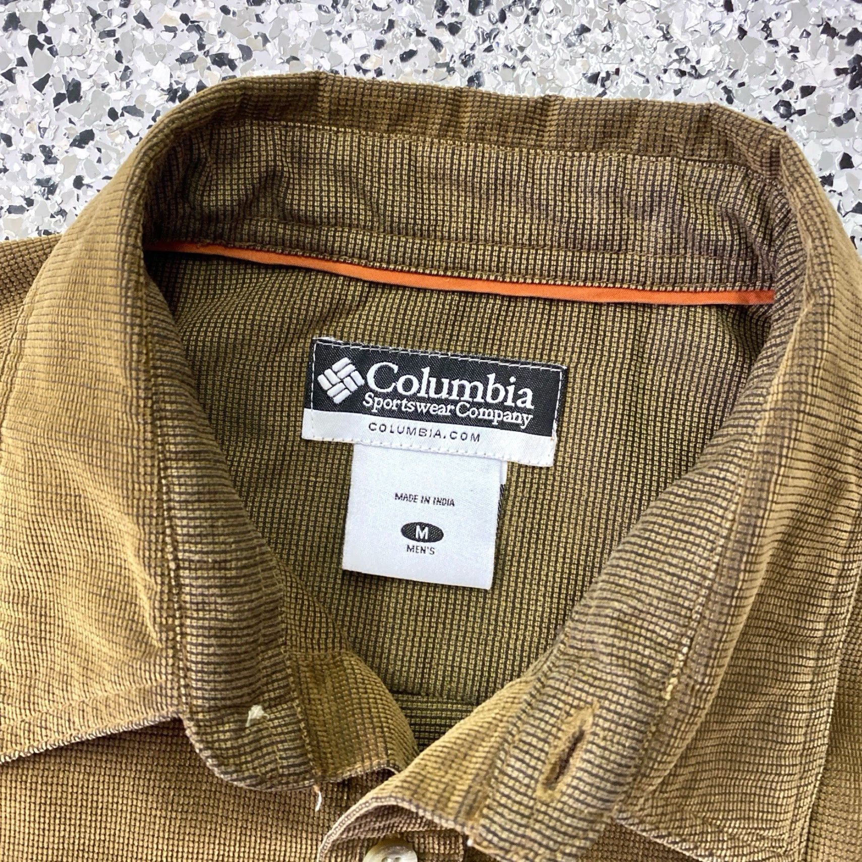 Logo 7 VINTAGE Columbia Shirt Mens Medium Brown Hiking Fishing Long Sleeve Logo Size US M / EU 48-50 / 2 - 2 Thumbnail