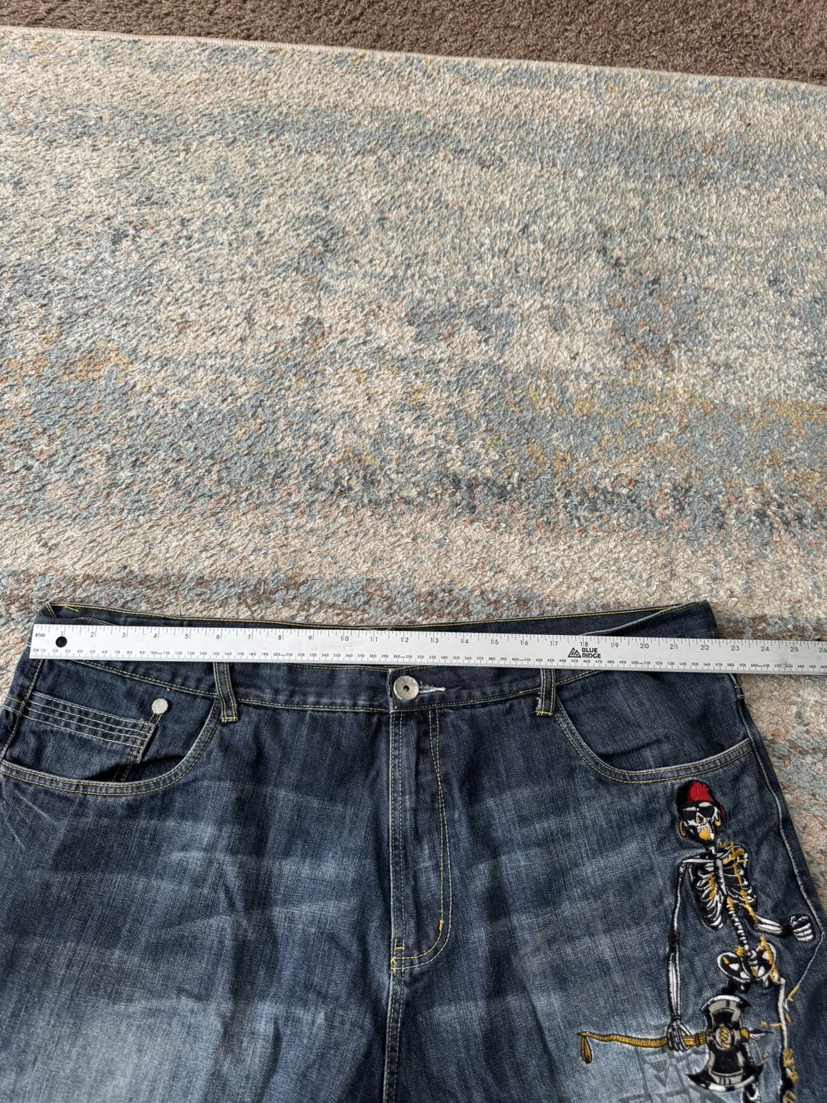 JNCO × Vintage VTG Y2K Miskeen Jnco Pirate Jean Shorts Rave Baggy 44 Size US 34 / EU 50 - 5 Thumbnail