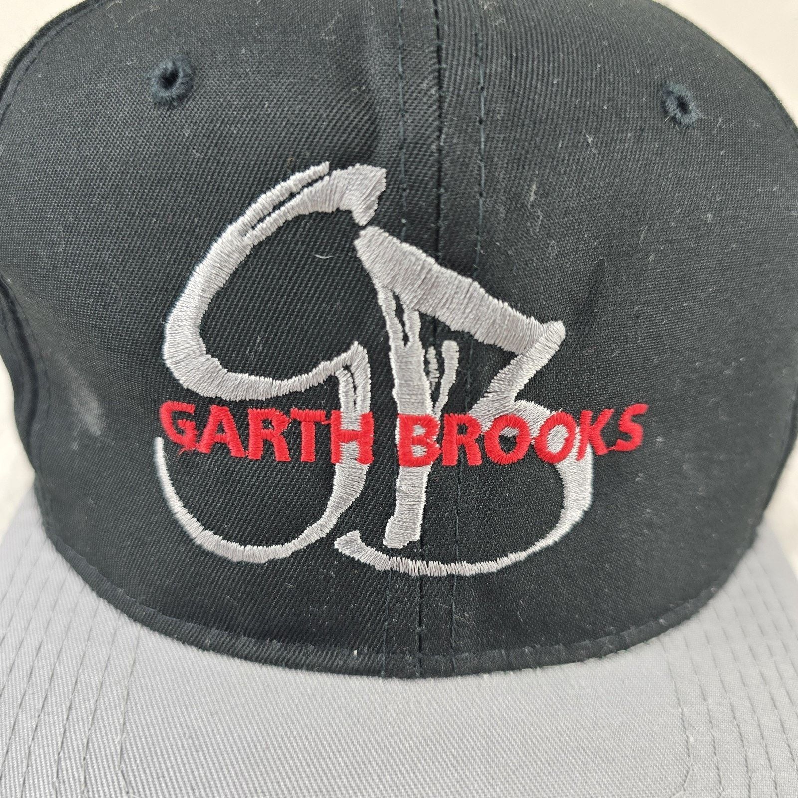 Other Vintage Garth Brooks Hat Cap Black Gray SnapBack Country Size ONE SIZE - 3 Thumbnail