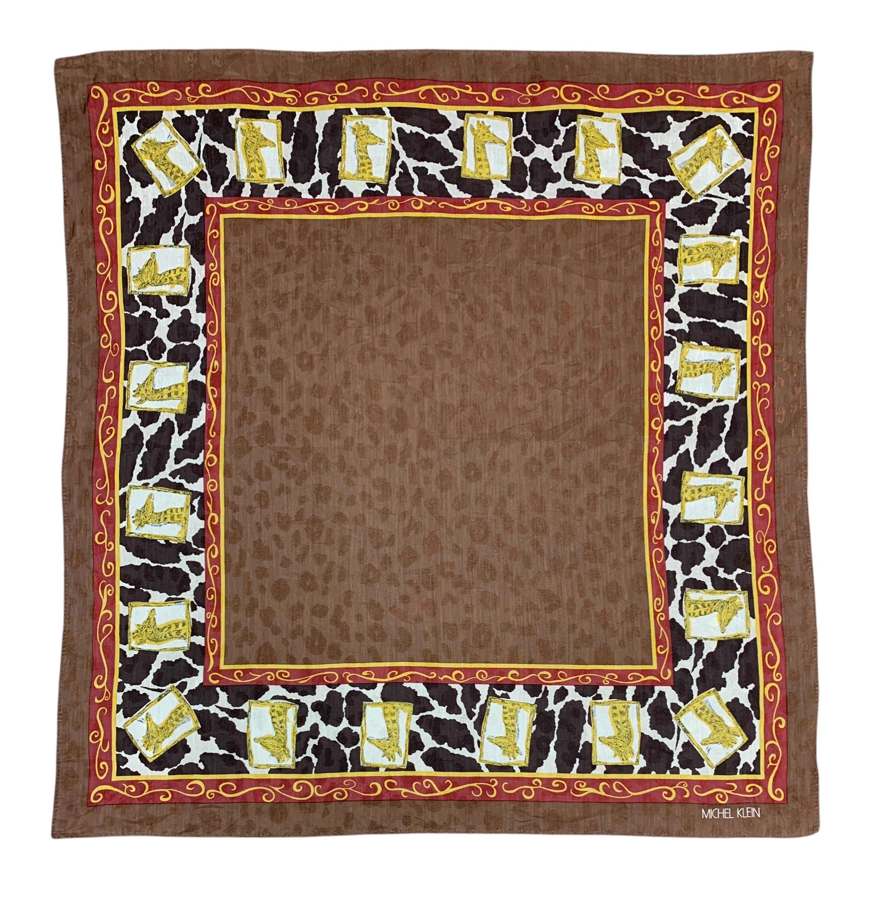 Michel Klein × Vintage Vintage Michel Klein Handkerchief Scarf Neckwear - SCA2181 Size ONE SIZE - 2 Thumbnail