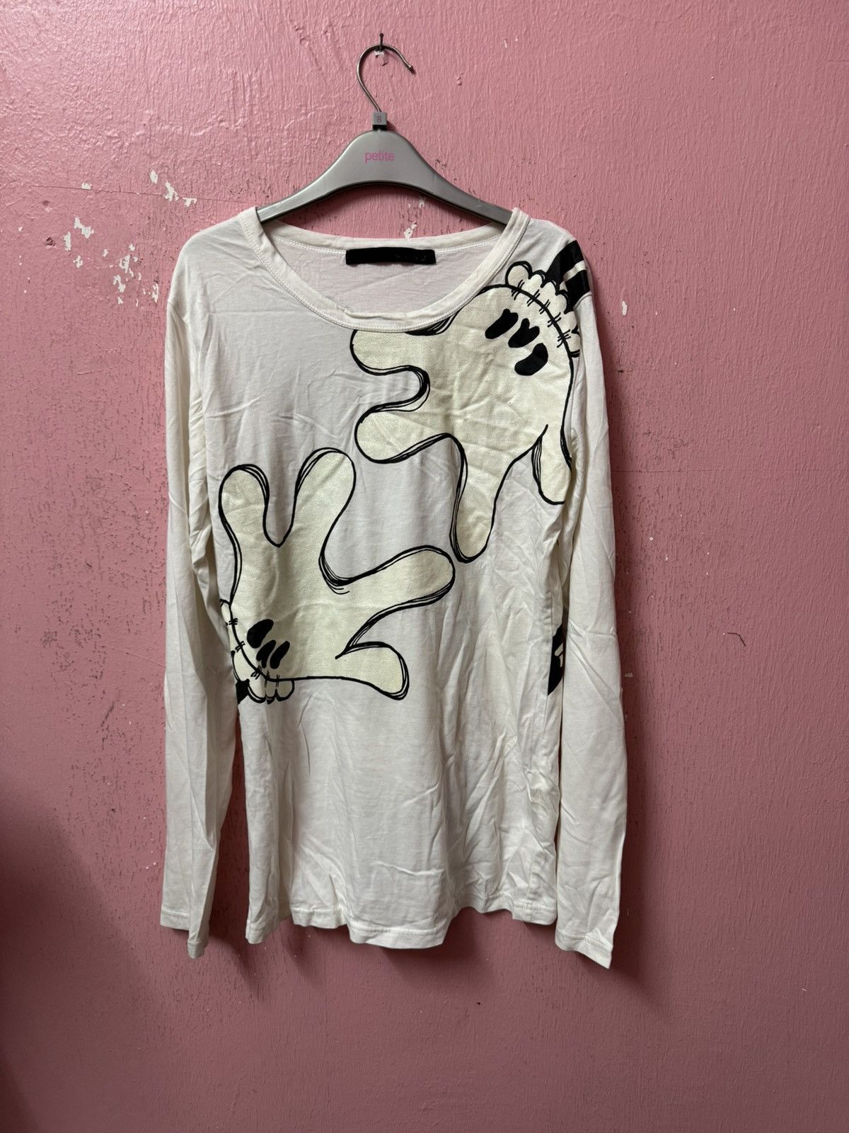 image of Seditionaries Glad News Punk Style Tshirt in White, Women's