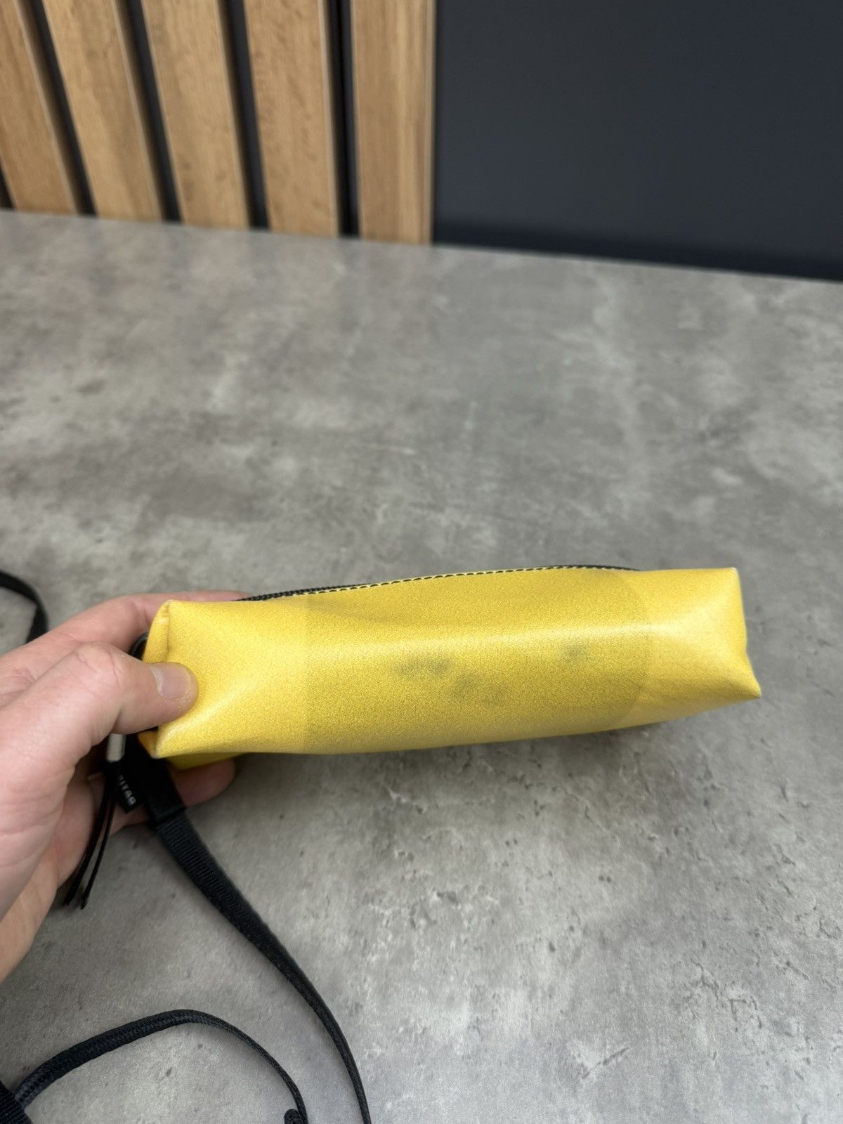 Freitag FREITAG Small Crossbody Pouch Yellow Recycled Tarp Mini Bag Size ONE SIZE - 10 Thumbnail