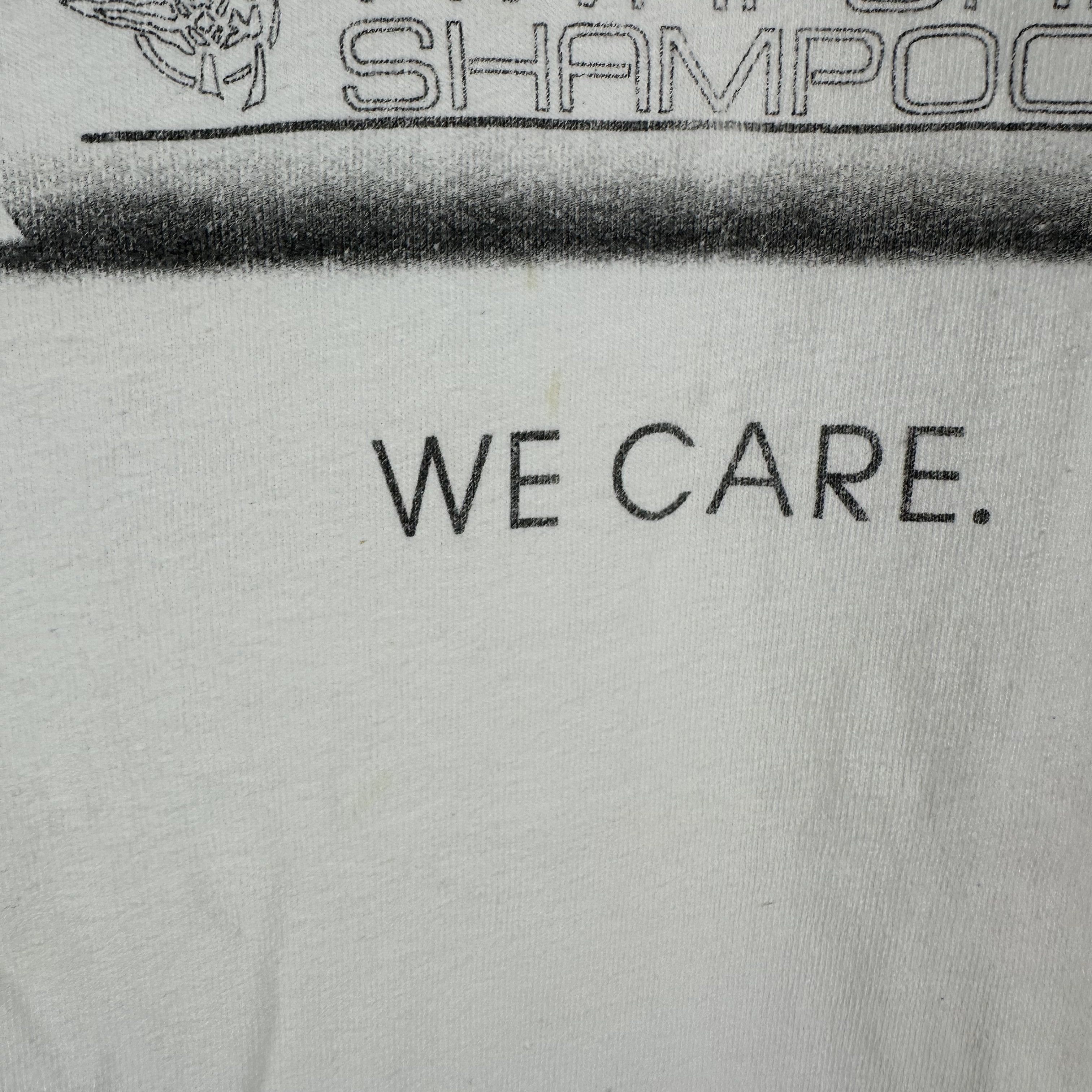 Vintage Vintage 90s Paul Mitchell We Care Hair Care Promo T-Shirt Size US XL / EU 56 / 4 - 6 Thumbnail
