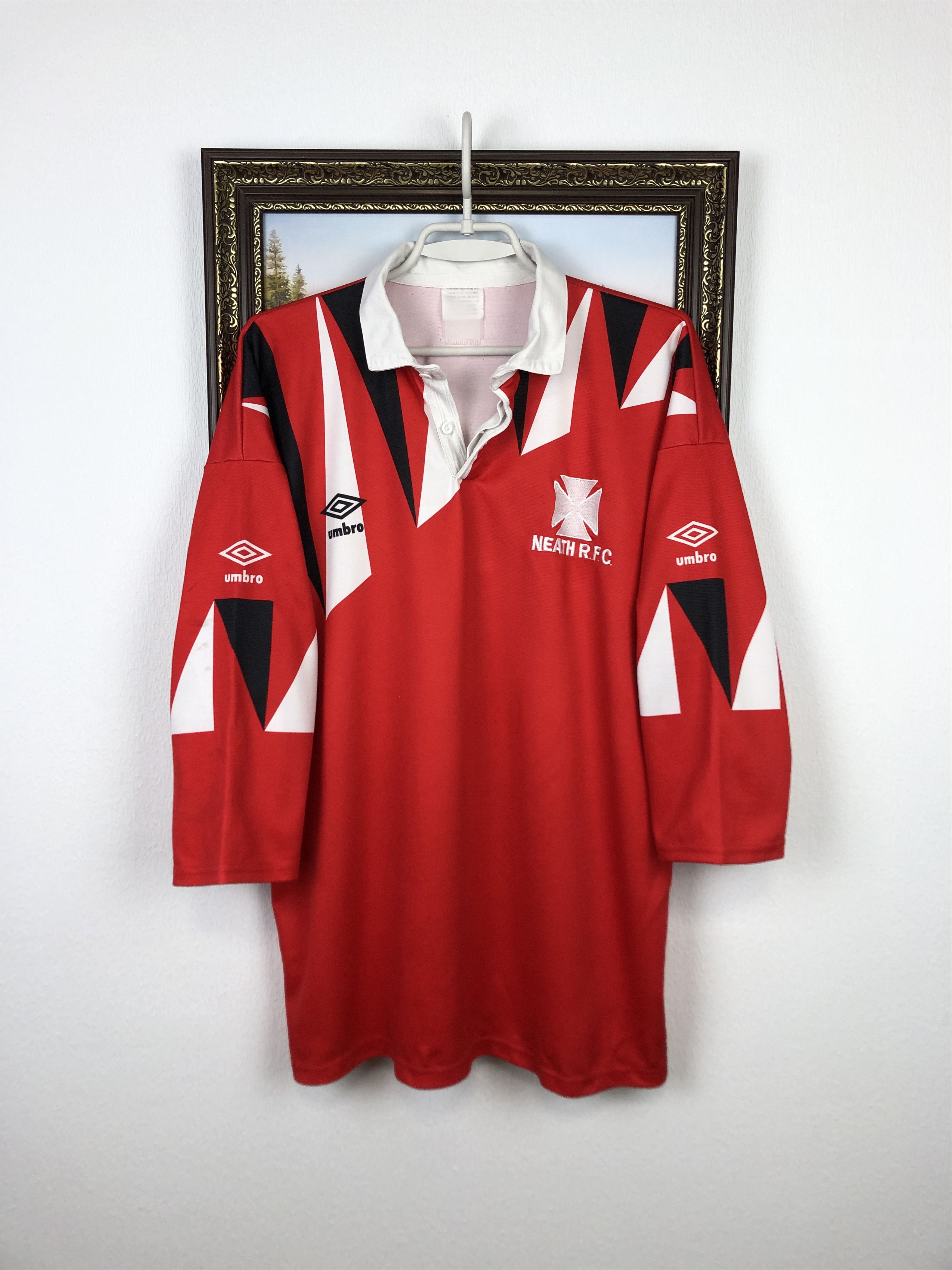 Vintage 1991 Neath RFC Rugby Union Shirt Jersey Tee Mens