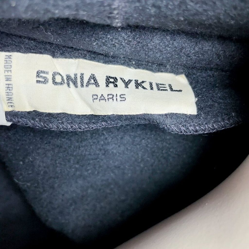 Sonia Rykiel SONIA RYKIEL Fleece Hooded Black Straight fit Coat Size M / US 6-8 / IT 42-44 - 12 Thumbnail