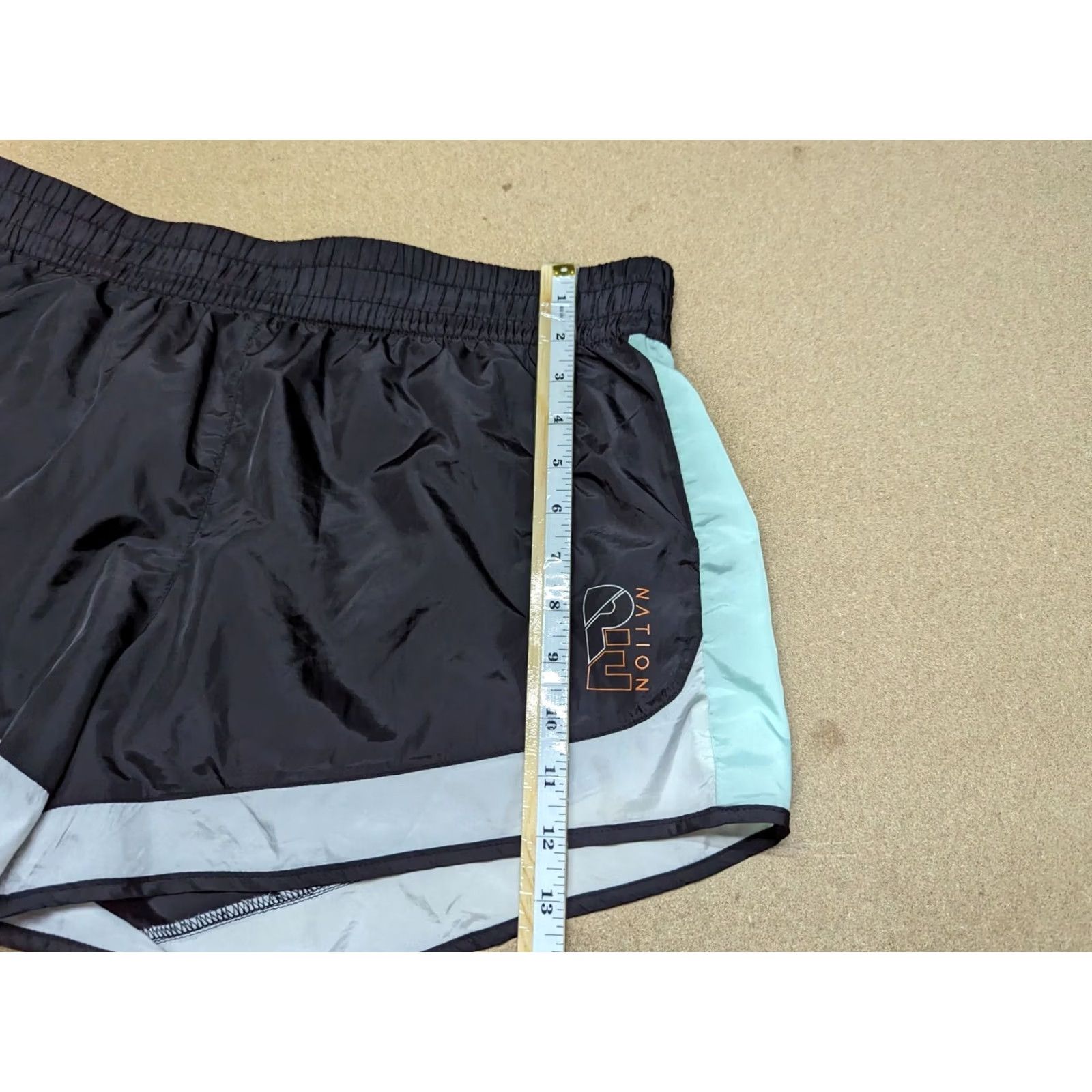 H&M PE Nation X H&M Women’s Shorts L Black Elastic Waist Gym Run Logo Sports Activewear Casual Athletic Compression Womens Short Size 36" / US 14 / IT 50 - 4 Thumbnail