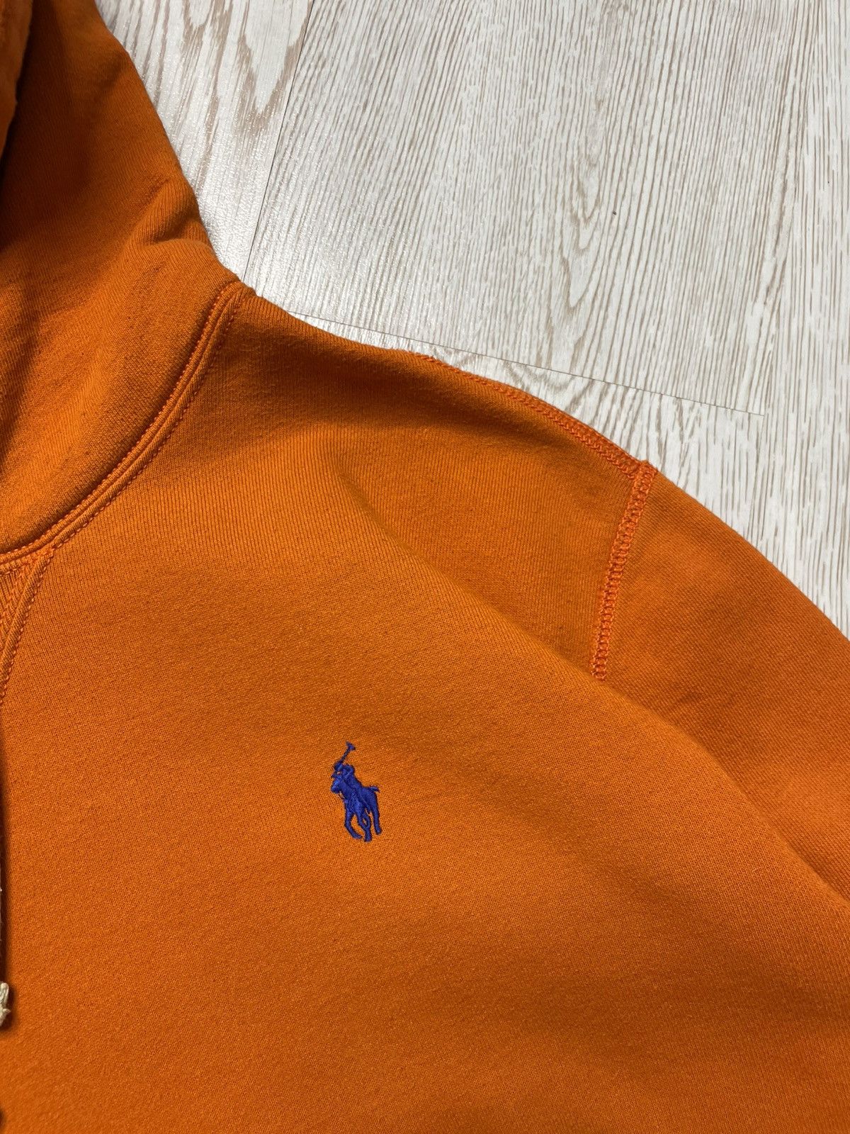 Polo Ralph Lauren × Vintage Vintage Y2K Polo Ralph Lauren Orange hoodie size M Size US M / EU 48-50 / 2 - 5 Thumbnail