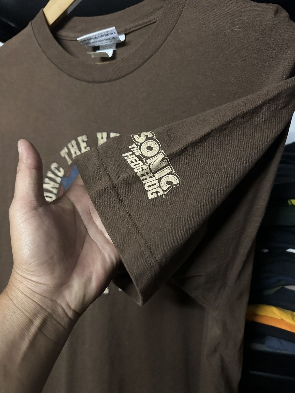 Optic Gaming × Vintage Vintage Sonic The Hedgehog Brown Tee Size US XL / EU 56 / 4 - 5 Thumbnail