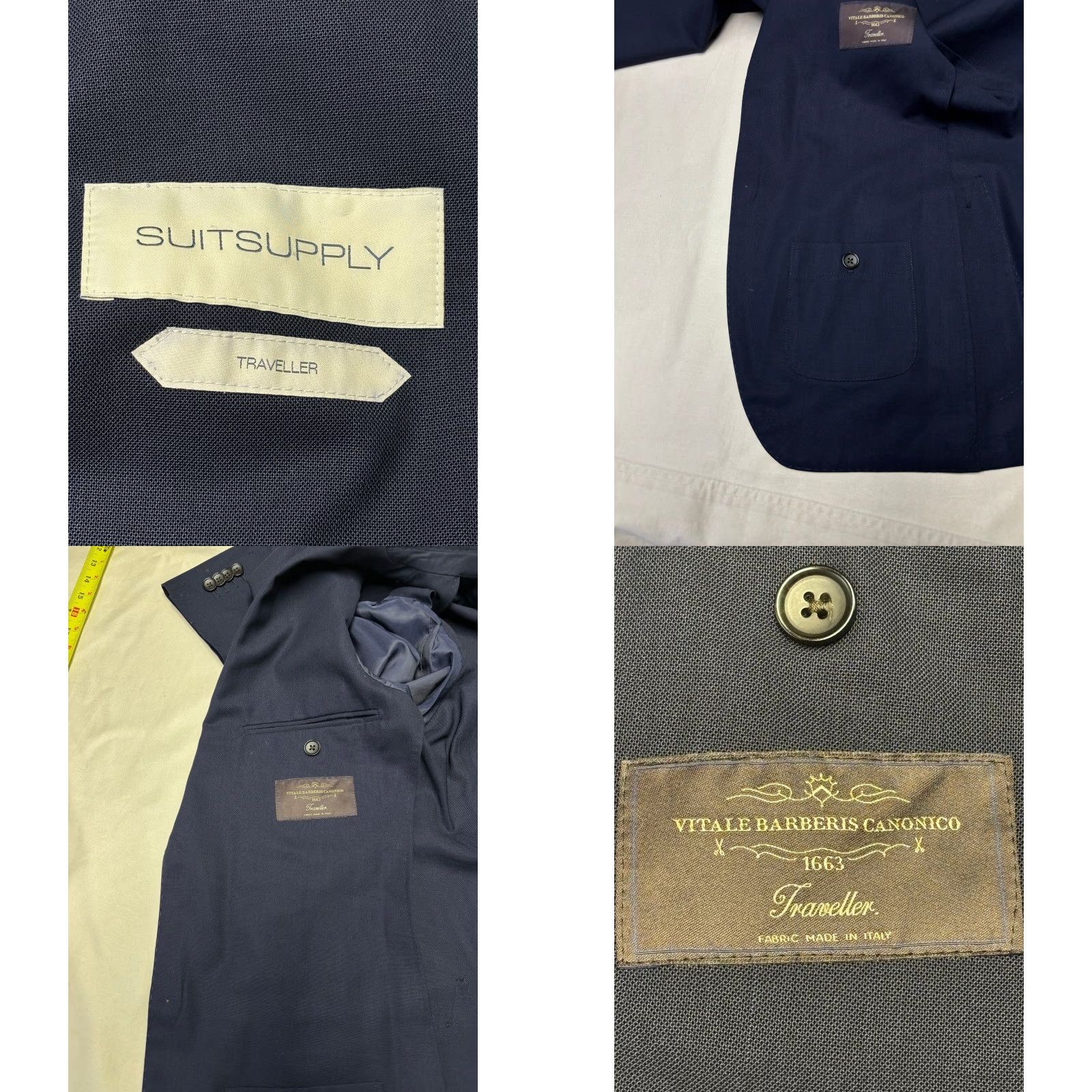 Suitsupply Suitsupply Blazer Navy Wool 34R Slim Jacket Men Size 34R - 8 Thumbnail
