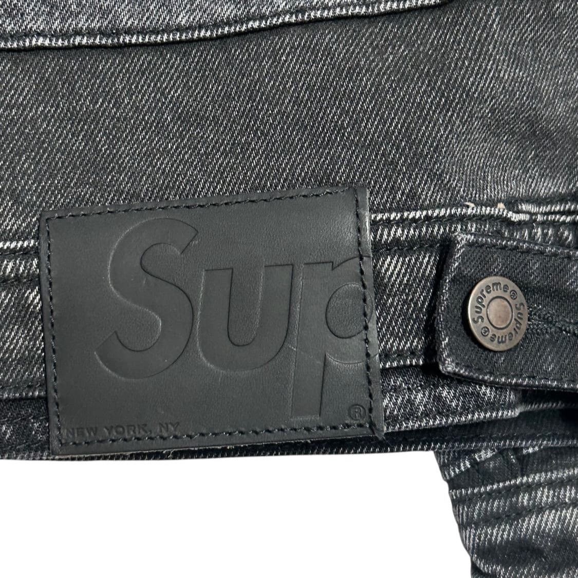Supreme Supreme Layered Black Denim Jacket Size US S / EU 44-46 / 1 - 9 Thumbnail