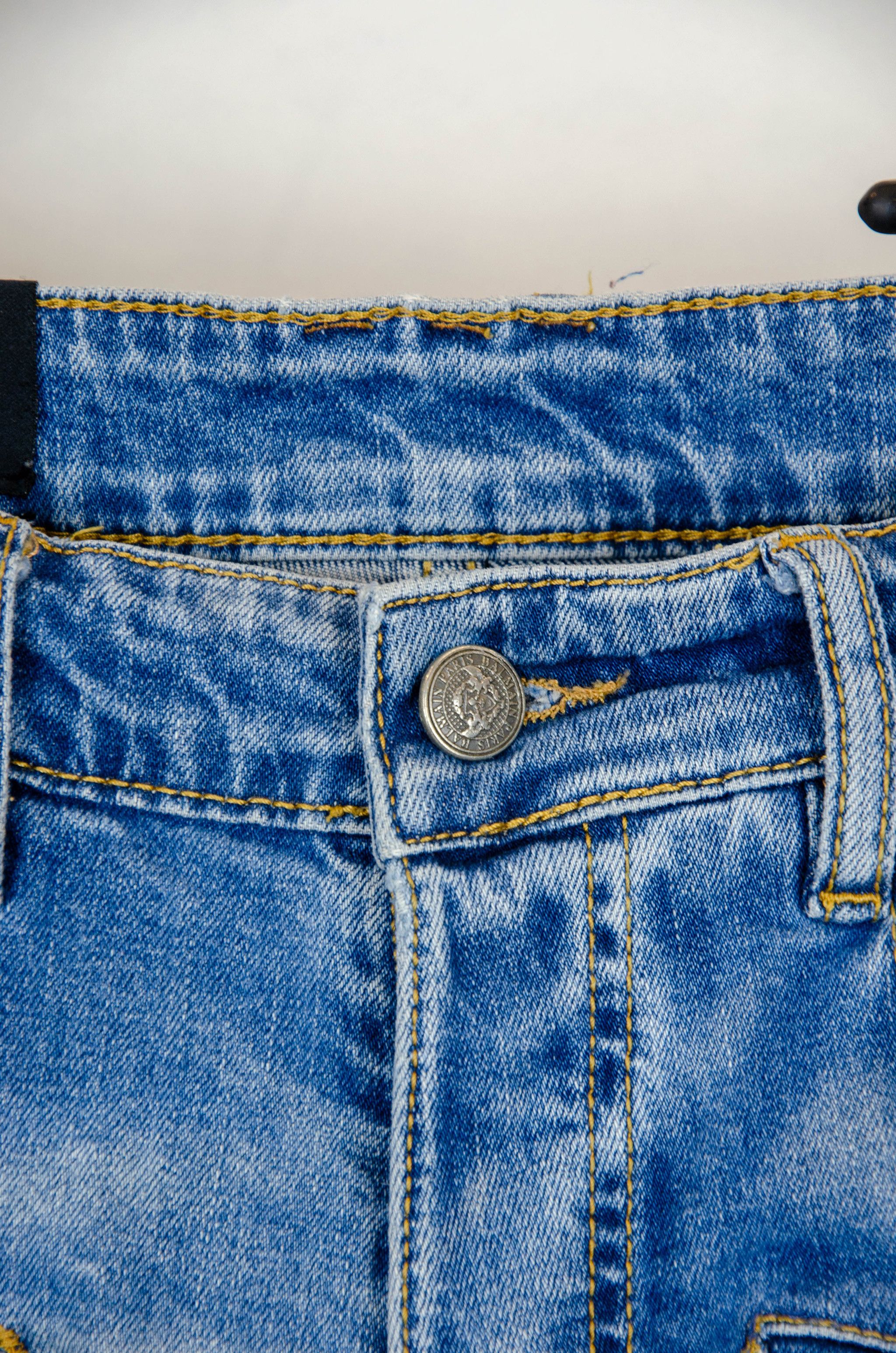 Balmain Balmain Slim Biker Jeans – Size 30 (Made in Japan) Size US 30 / EU 46 - 5 Thumbnail