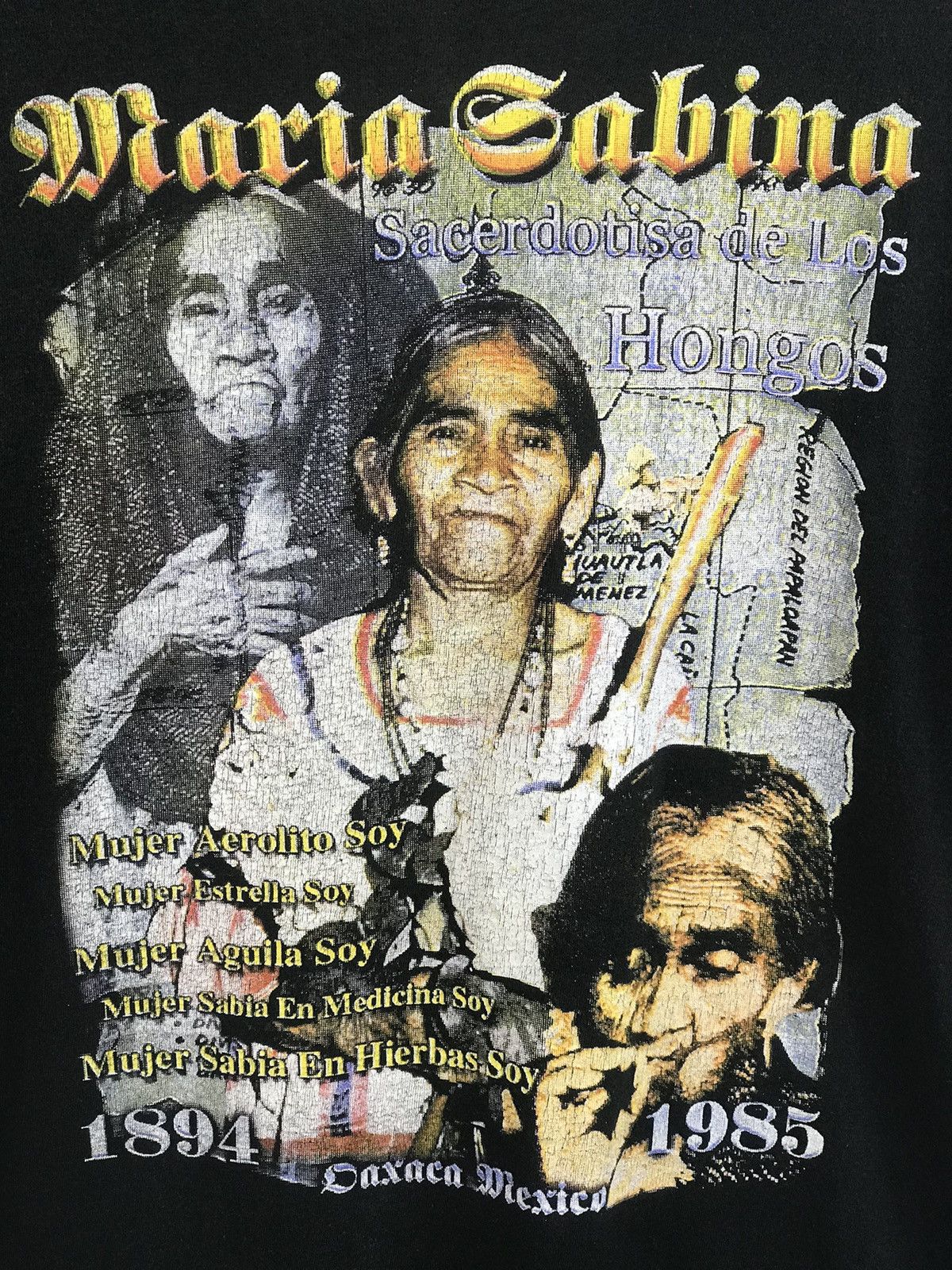 Mexicana × Vintage Vintage mexican maria sabina supe rare tshirt faded style L Size US L / EU 52-54 / 3 - 2 Thumbnail