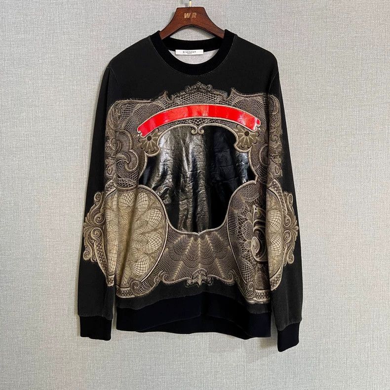 Givenchy Givenchy Black Glue Print Magic Mirror Pattern Hoodie Size US XS / EU 42 / 0 - 1 Thumbnail