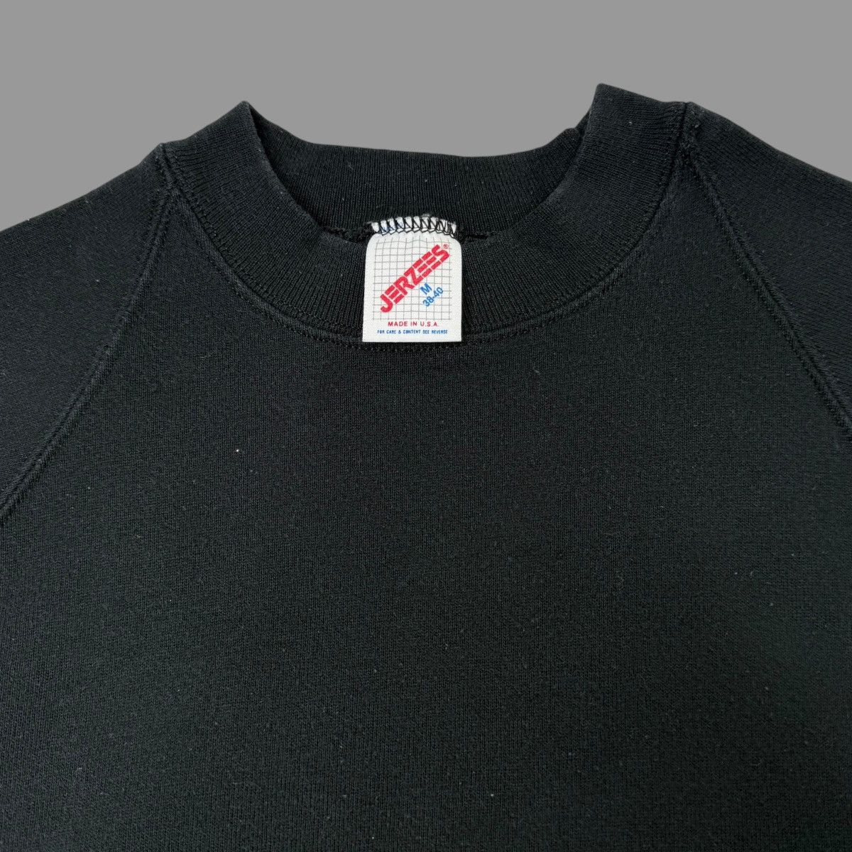 Vintage Vintage 1990s black blank sweatshirt Size US M / EU 48-50 / 2 - 4 Thumbnail