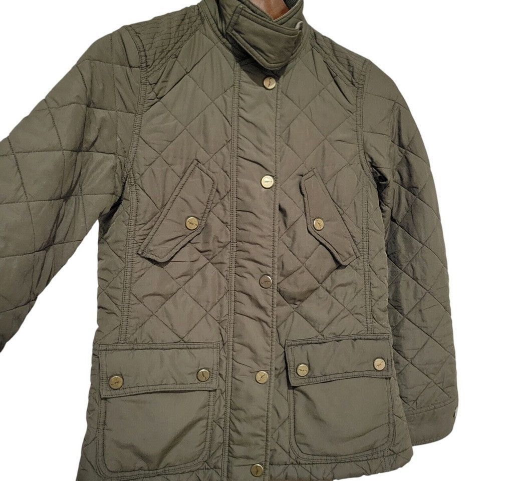 Ralph Lauren Lauren Ralph Lauren Women Quilted Corduroy Mid-length Jacket Size XS / US 0-2 / IT 36-38 - 4 Thumbnail