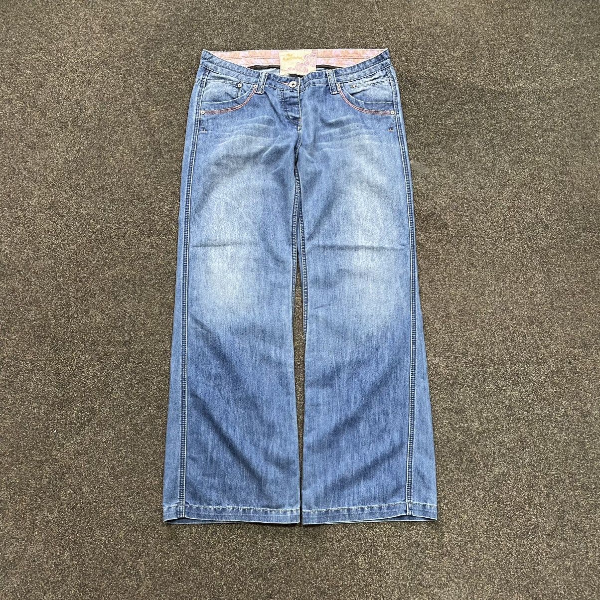 Vintage Y2K Vintage Baggy Wide Leg Jeans Faded Wash Skate Aesthetic Size 32" / US 10 / IT 46 - 1 Thumbnail