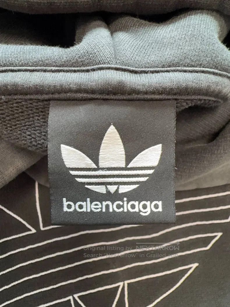 Balenciaga Balenciaga x Adidas Embroidered Logo Hoodie. Size US S / EU 44-46 / 1 - 3 Thumbnail