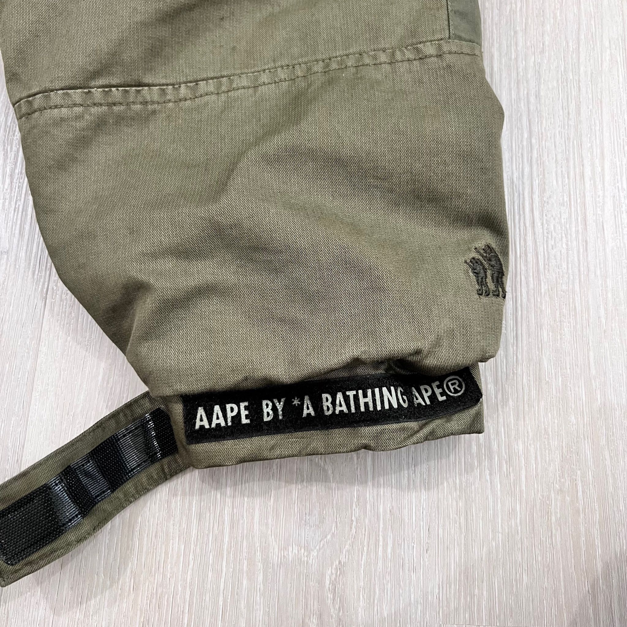 Aape Aape by A Bathing Ape Khaki Bomber Jacket - Quilted Lining Size US L / EU 52-54 / 3 - 11 Thumbnail