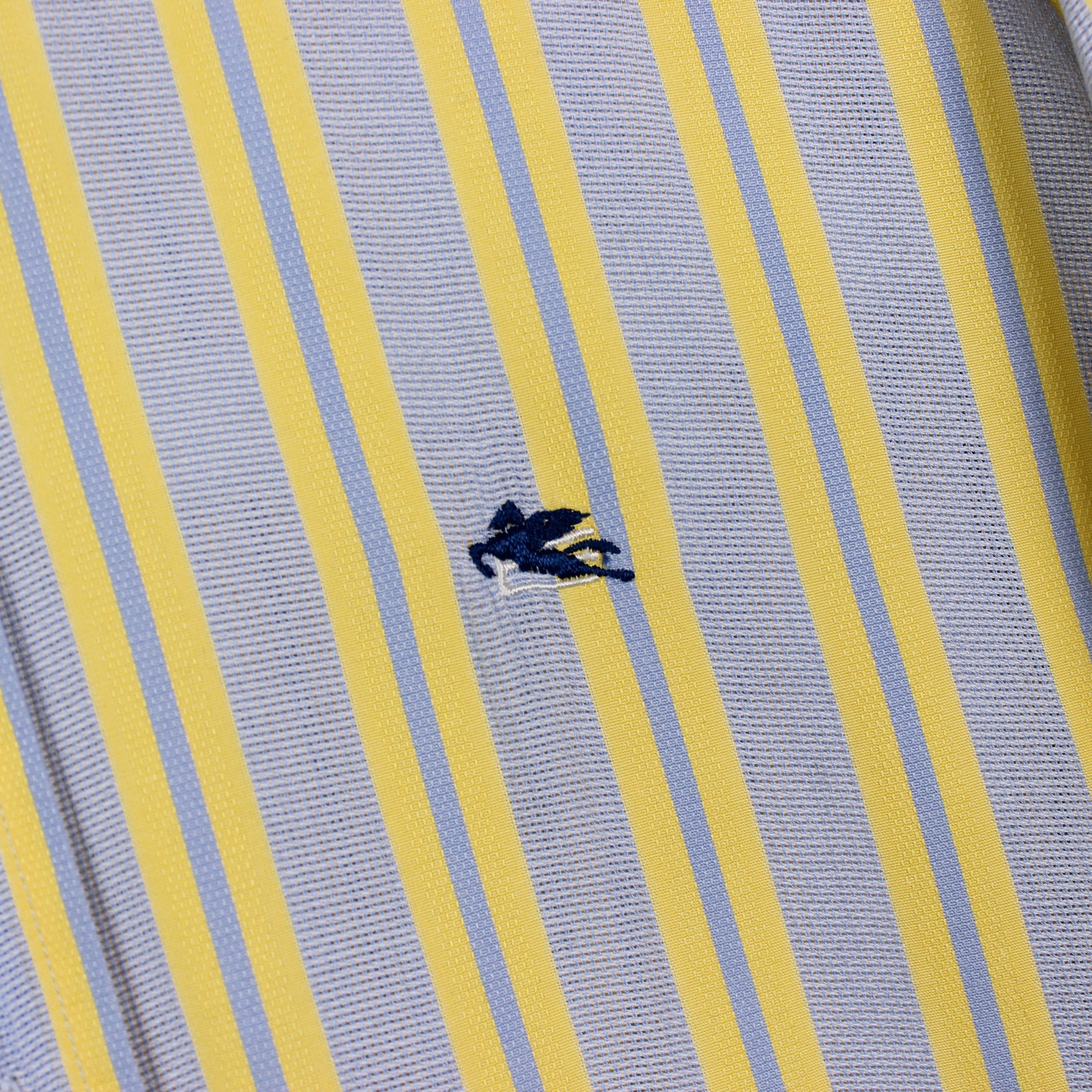 Etro Etro shirt men striped M L yellow cotton button Ups Size US L / EU 52-54 / 3 - 3 Thumbnail