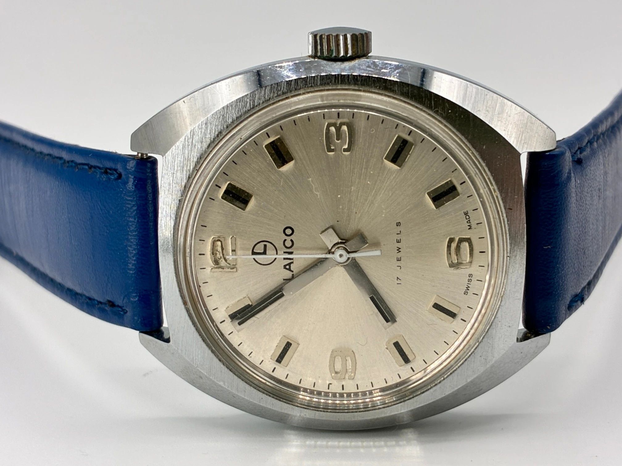 Other Lanco 17 Jewels Vintage Mechanical Swiss Cushion Case Watch Size ONE SIZE - 1 Thumbnail