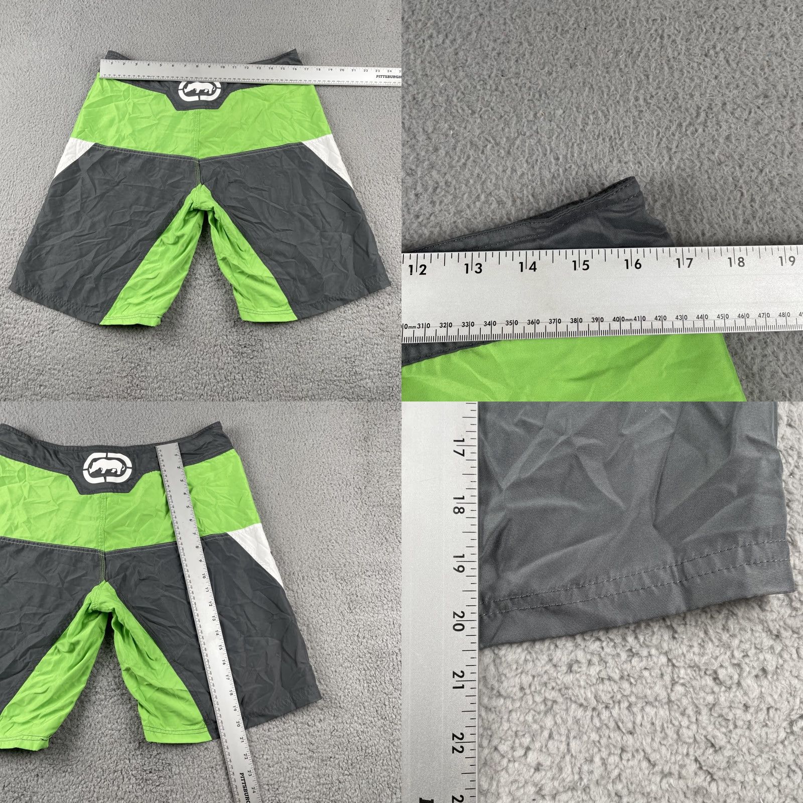 Ecko Unltd. Ecko Unlimited Rhino MMA Fighter Shorts Size 32 Gray & Green Size US 32 / EU 48 - 9 Thumbnail