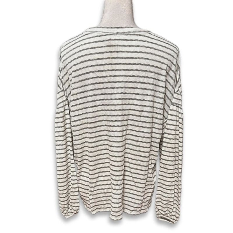 Other Weatherproof Vintage Top Striped Ribbed Gray/Cream M NWT Size M / US 6-8 / IT 42-44 - 4 Thumbnail