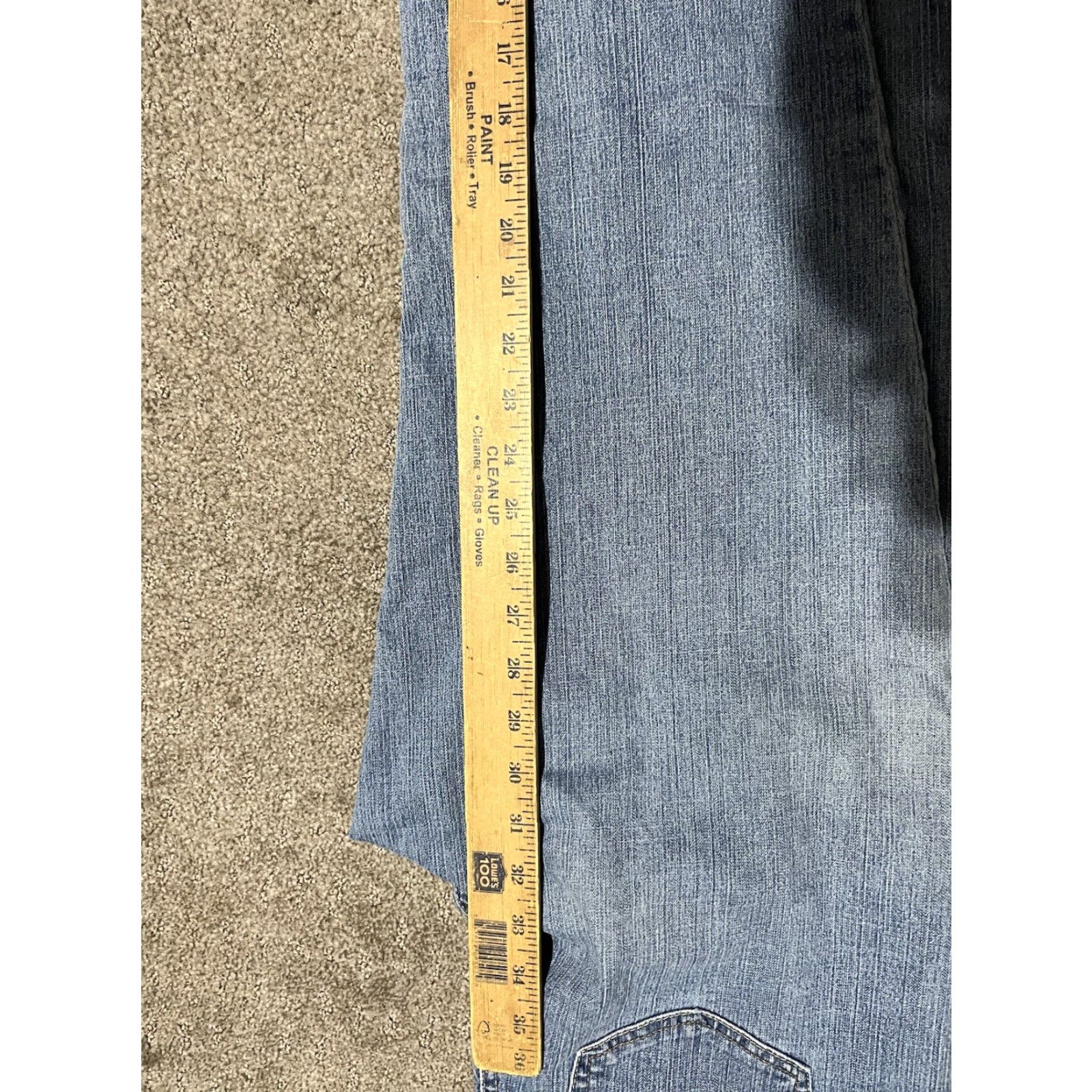 Gloria Vanderbilt Gloria Vanderbilt Jeans Womens 14 Short Amanda Straight Denim Medium Wash Solid Jeans Size 36" / US 14 / IT 50 - 7 Thumbnail