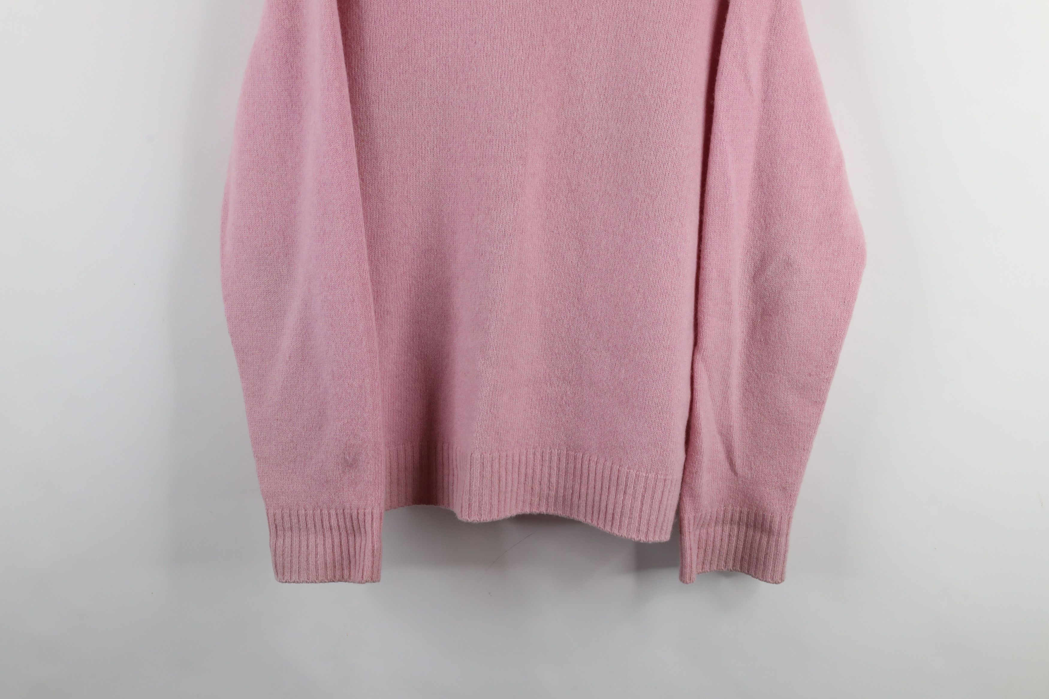 Lands' End × Vintage Vintage 90s Lands End Knit Crewneck Sweater Pink USA Size XL / US 12-14 / IT 48-50 - 3 Thumbnail